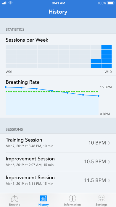 BreathingApp — Breath Trainer Screenshot