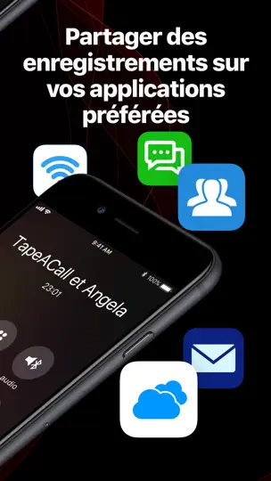 Capture d'écran de TapeACall Pro sur iPhone 4
