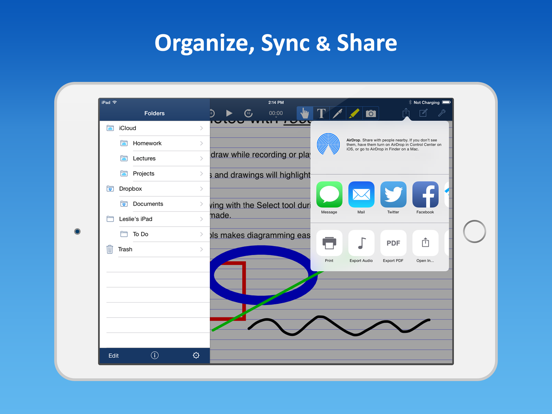 AudioNote™ iPad screenshot 4 - Business app