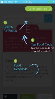 thm food analyzer iphone screenshot 1