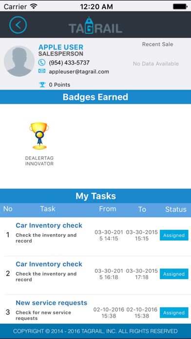 DealerTag Lite Screenshot
