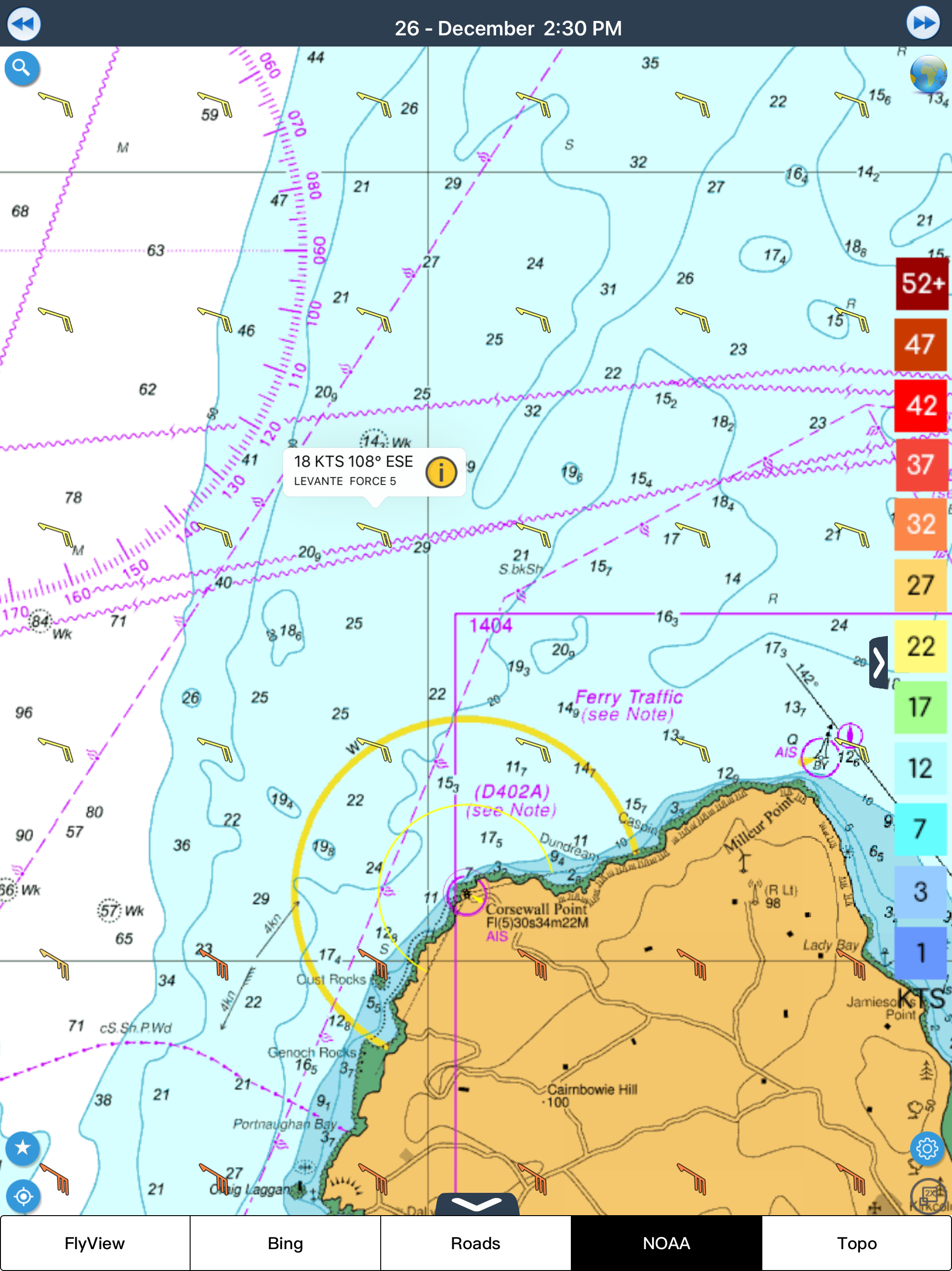 Wind forecast for Windgurus