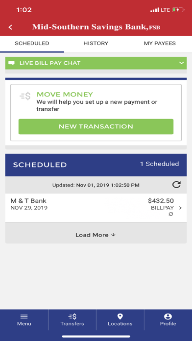 Mid-Southern Savings Bank Screenshot