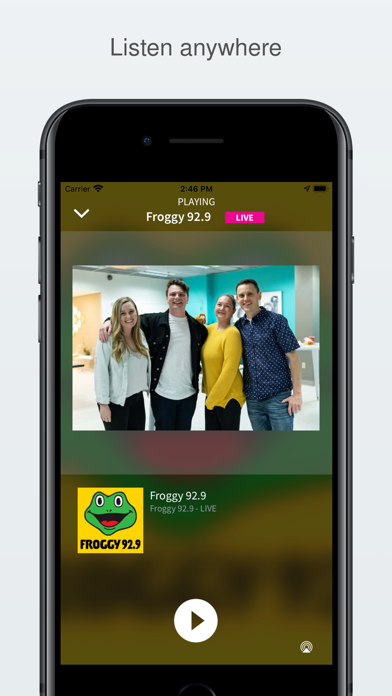 Froggy 92.9 Screenshot