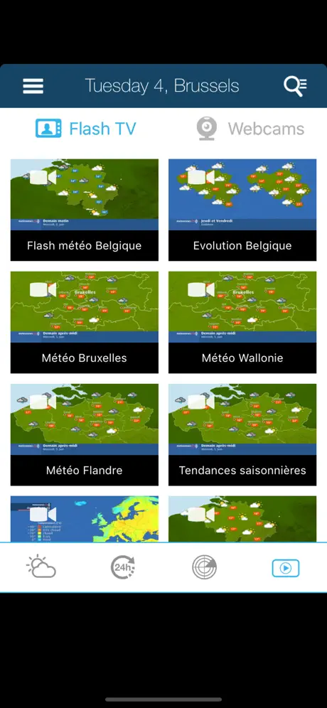 Weather for Belgium