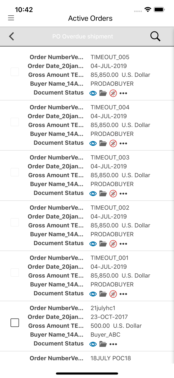 OpenText Active Orders Mobile