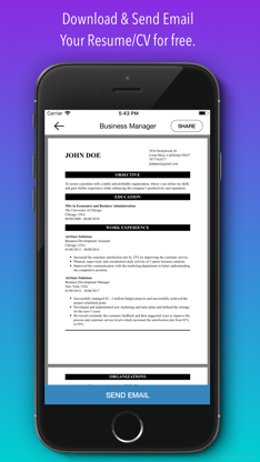 CV Builder - Resume & CV Maker screenshot 1