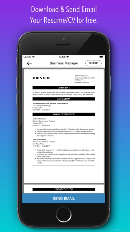 CV Builder - Resume & CV Maker