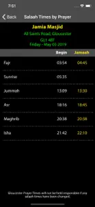 Gloucester Prayer Times screenshot #3 for iPhone