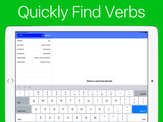 Italian Verb Conjugator iPad screenshot 7 - Education app