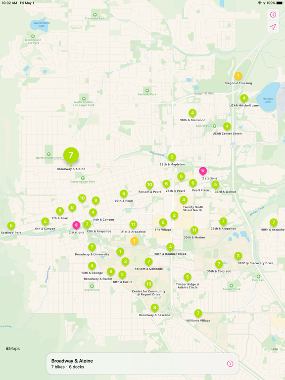 VeloDispo U.S. & Canada iPad screenshot 1 - Navigation app
