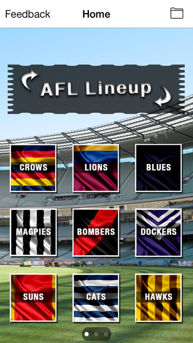 AFL Lineup 2020 Screenshot