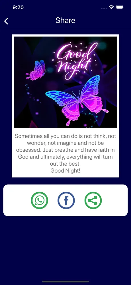 Good Night SMS