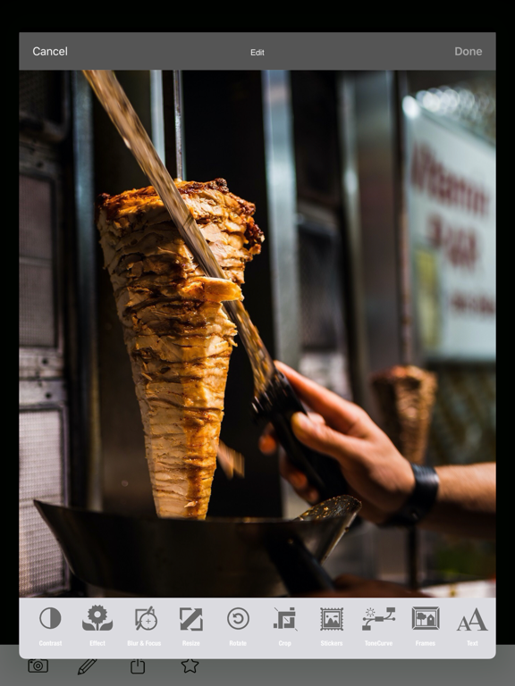 Food Picture Camera PRO iPad screenshot 3 - Food & Drink app