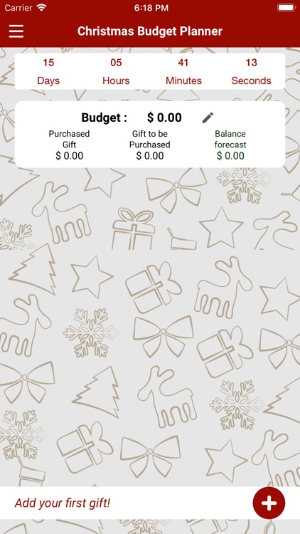 Chirstmas Budget Planner