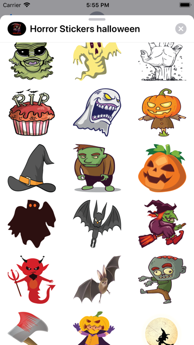Horror Stickers halloween screenshot 4