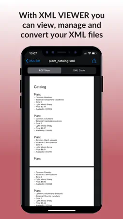 XML Viewer & converter to PDF screenshot 1