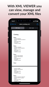 XML Viewer & converter to PDF screenshot