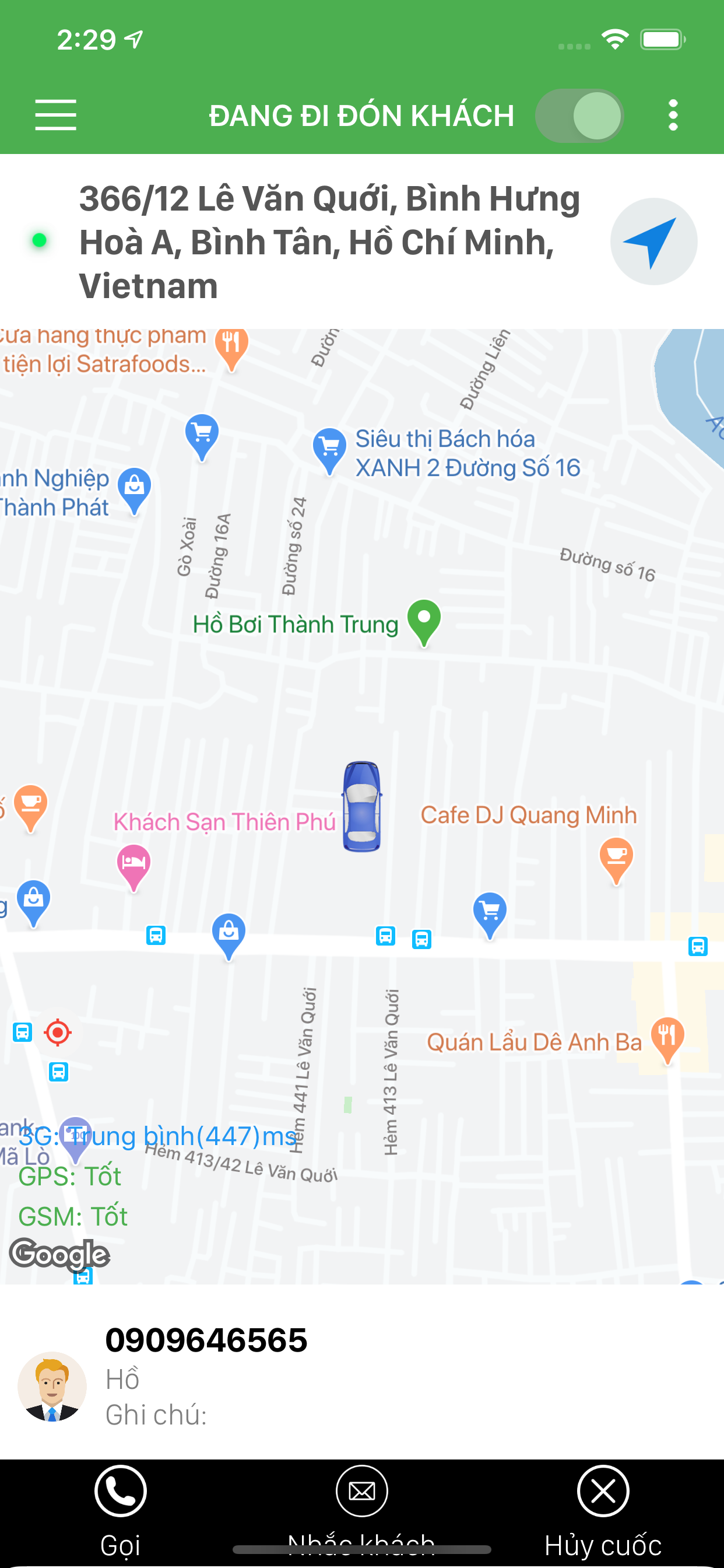 Xanh Taxi Driver