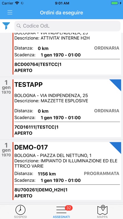 H2H - Gestione Interventi