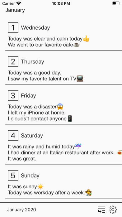 Screenshot #2 pour ReWrite - Diary