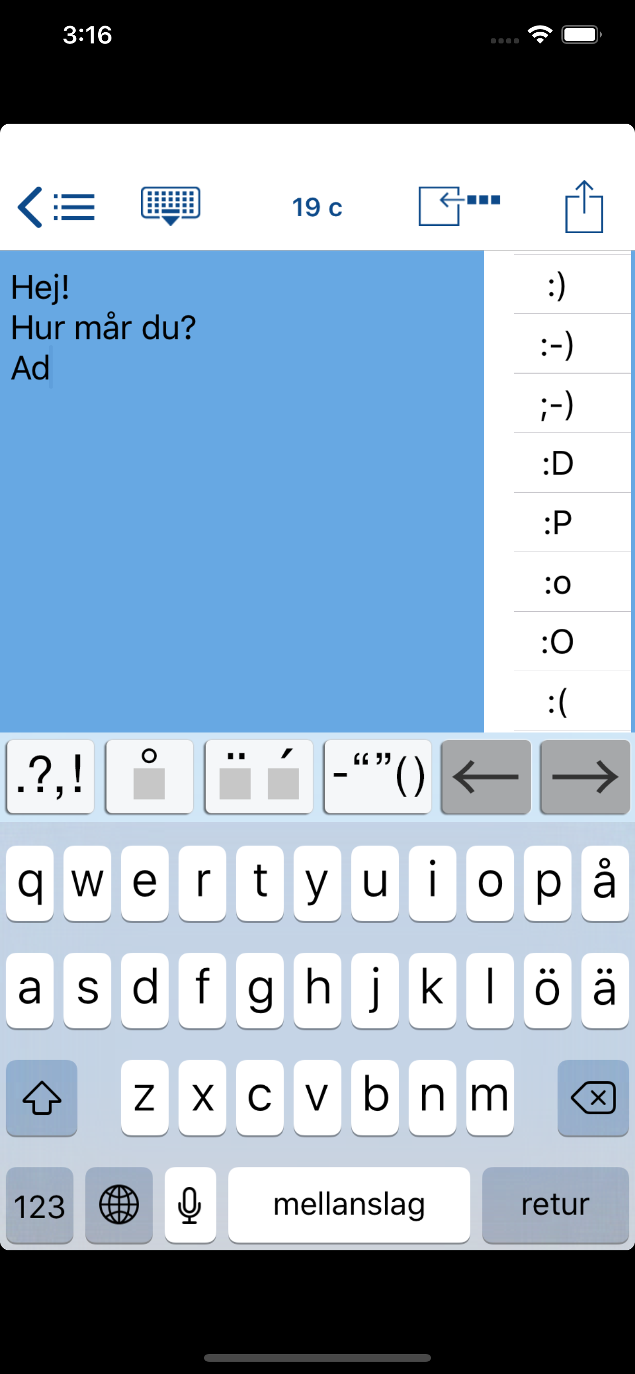Easy Mailer Swedish Keyboard