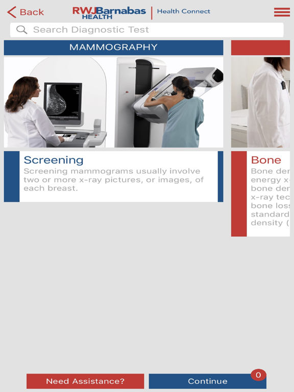 RWJBarnabas HealthConnect iPad screenshot