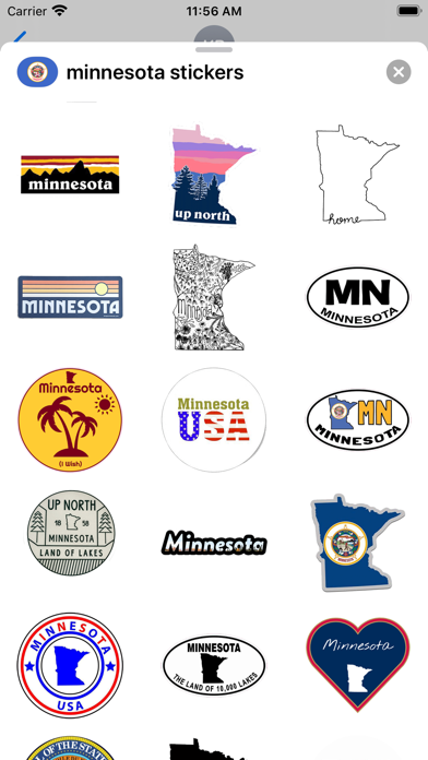 Minnesota emoji - USA stickers Screenshot