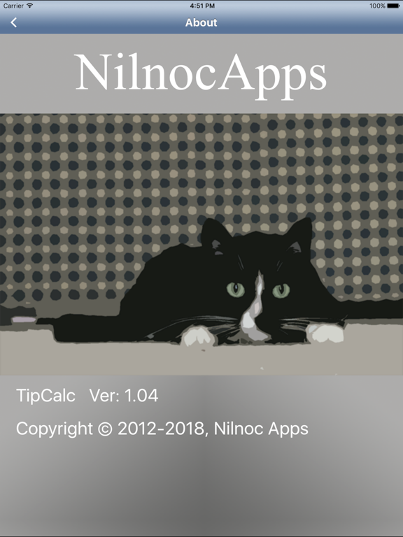 Nilnoc TipCalc iPad screenshot 4 - Utilities app