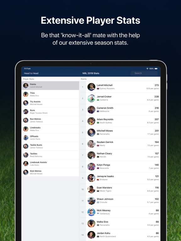 Screenshot #6 pour League Live for iPad: NRL news