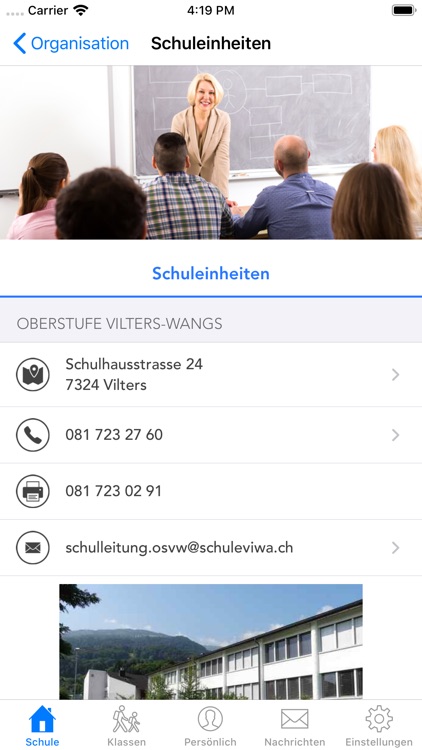 Schule Vilters-Wangs