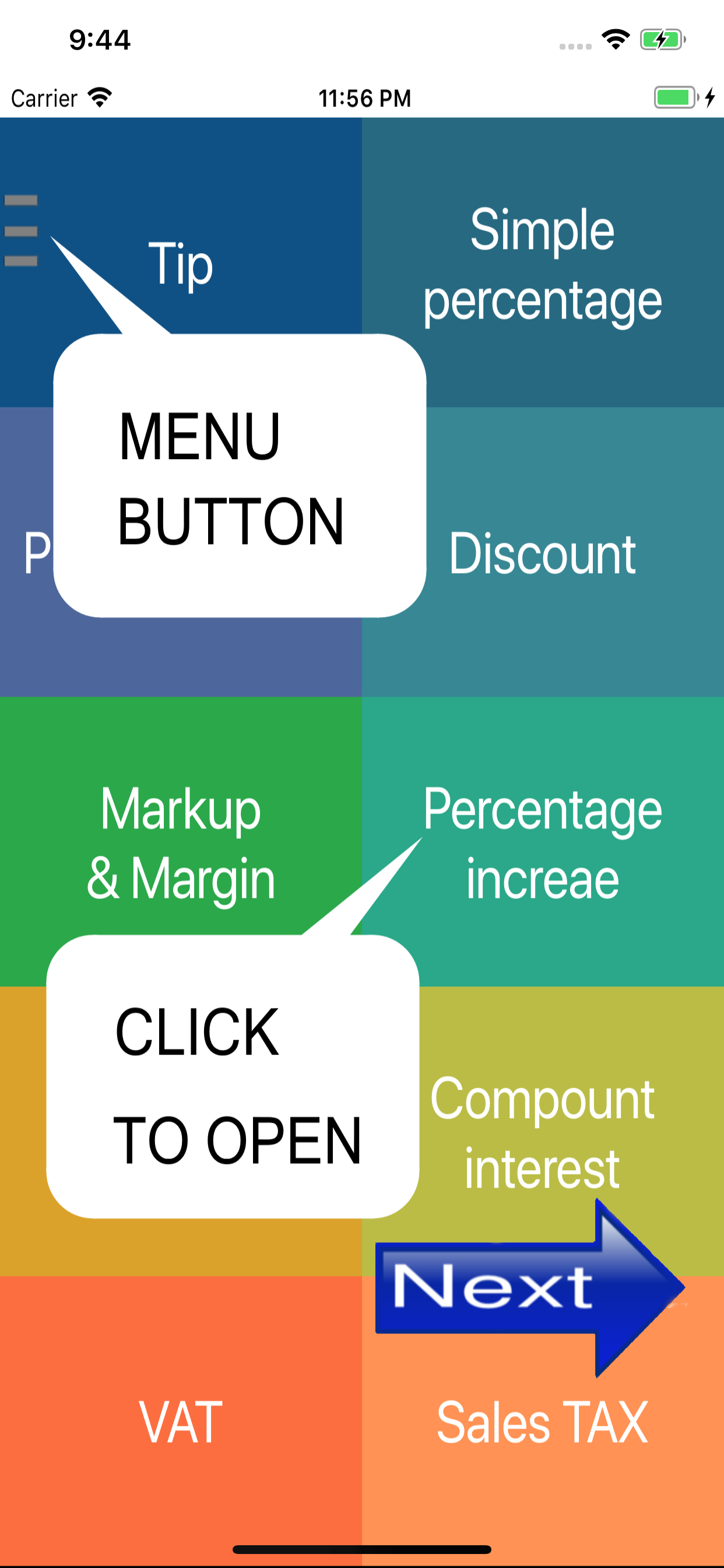 Simple percentage calculator screenshot 7