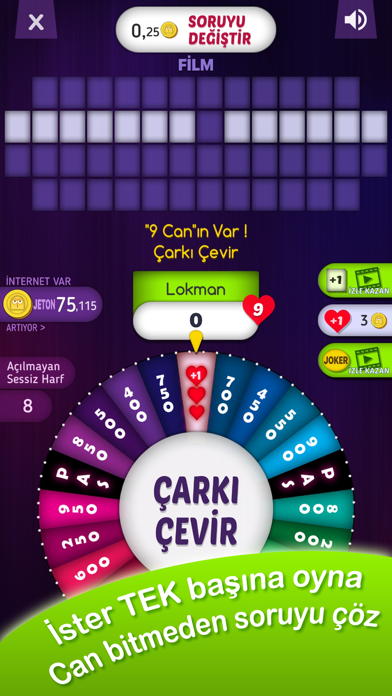 Çarkıfelek Türkçe Mobil screenshot 2
