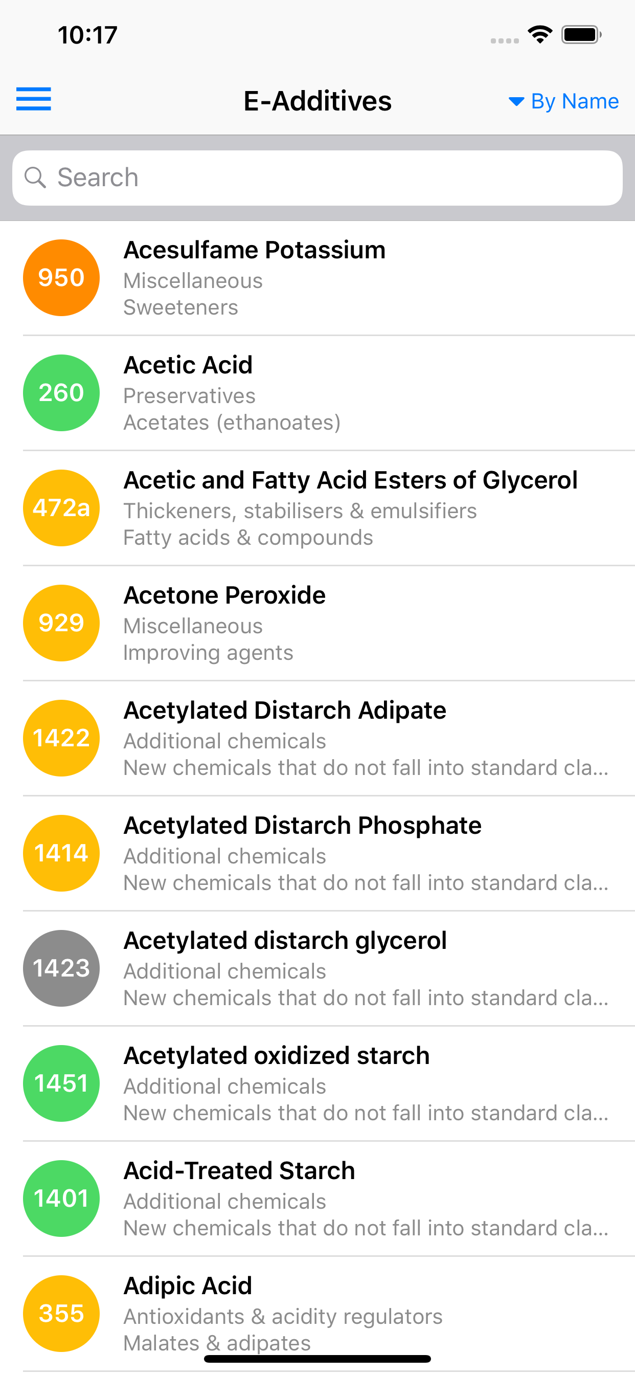 E Food Additives