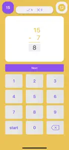 Subtraction Flash Cards Quiz screenshot #2 for iPhone