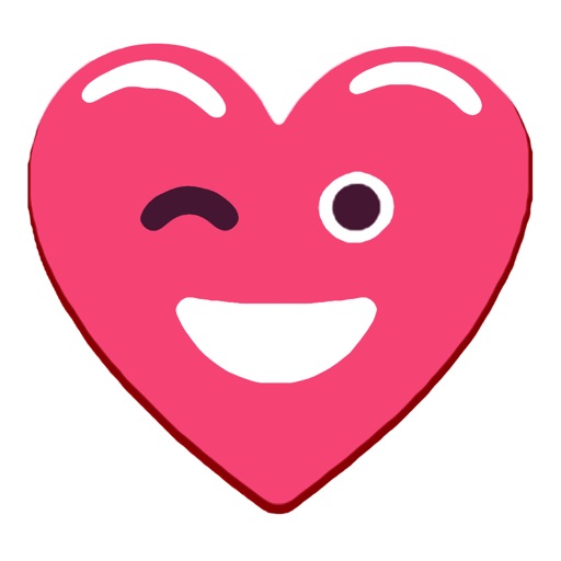 Heart Pink Love Emoji Stickers