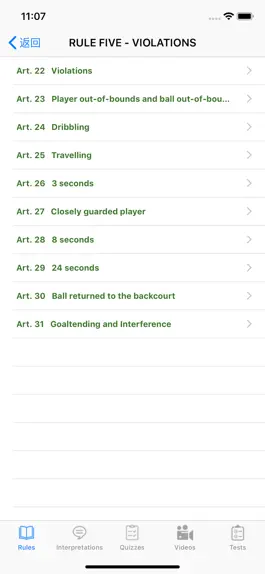 Game screenshot iBasketballRules apk