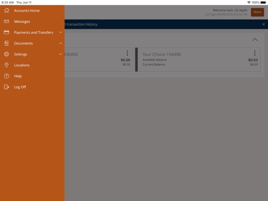 Machias Savings Bank iPad screenshot 2 - Finance app