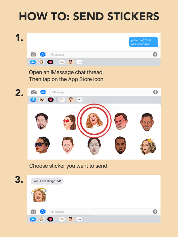 Screenshot #4 for Celebrities Stickers