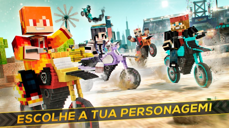 Block Moto | Corrida BMX 3D screenshot 3