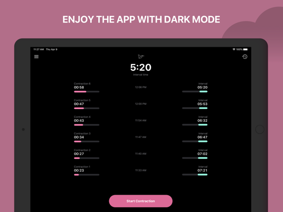 Storky - Contraction Timer iPad screenshot 6 - Health & Fitness app