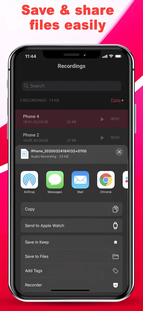 Voice Recorder Plus App