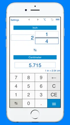 Inches to / from cm converter iPhone image 1