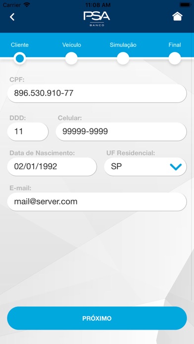 App screenshot