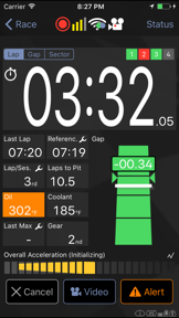 Harry's LapTimer Rookie screenshot