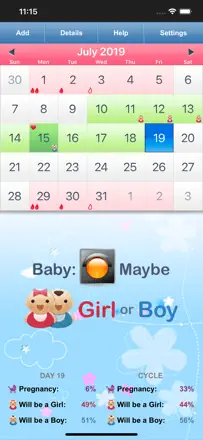 Fertility & Period Tracker : capture d’écran 2 sur 5