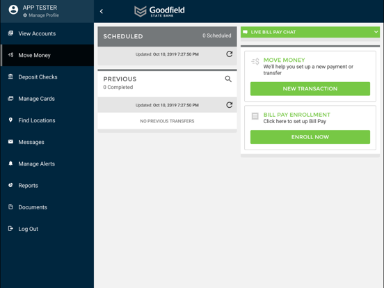Goodfield State Bank iPad screenshot 4 - Finance app