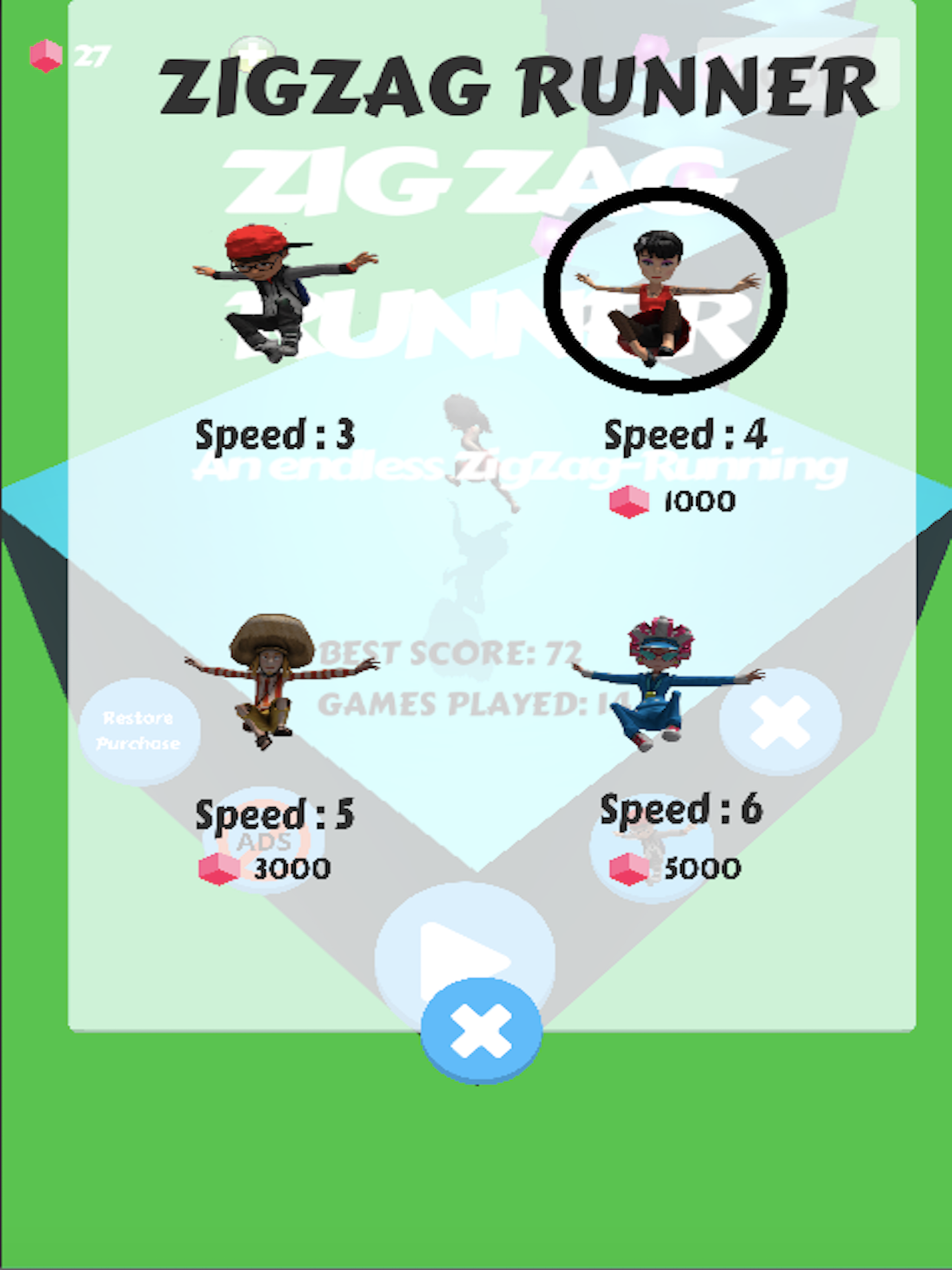 Zig Zag Runner - Arcade Game screenshot 10