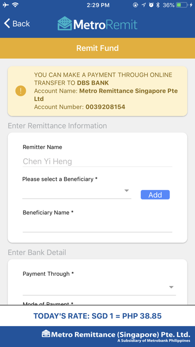 How to cancel & delete Metro Remit SG from iphone & ipad 3