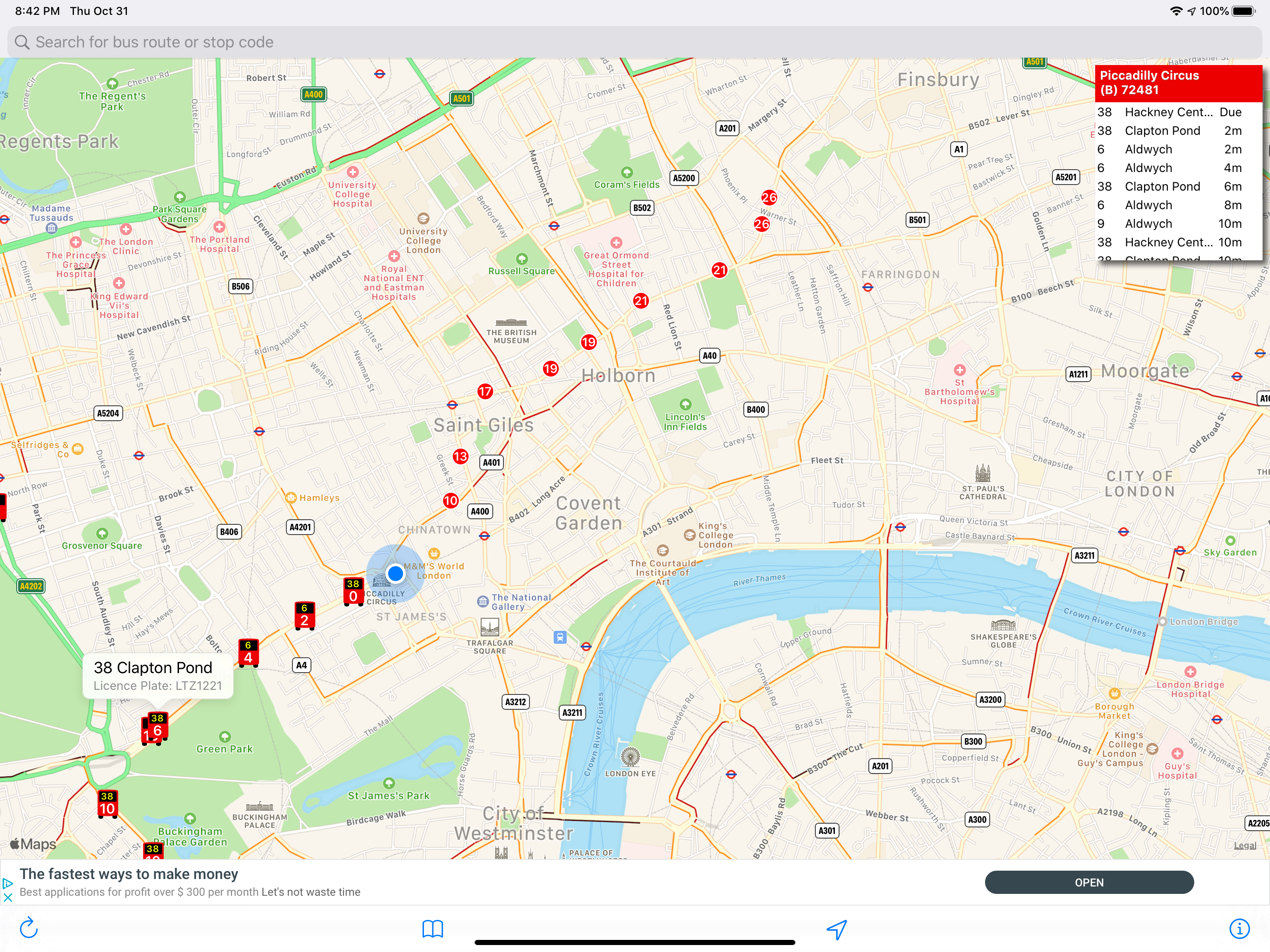 London Live Bus Map screenshot 6